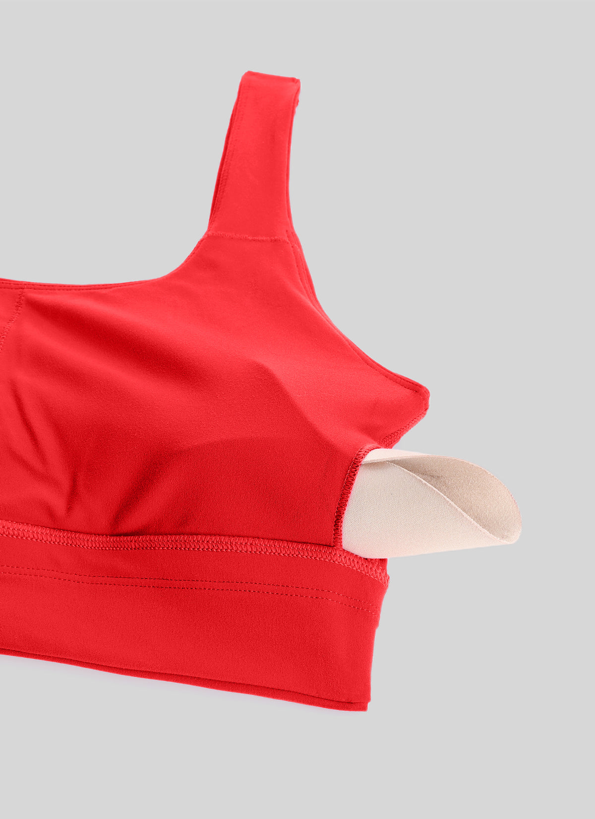 CRZ YOGA Women's Yoga Low Support Butterluxe Sport Bra U Back Longline Deep Red @model_info:N