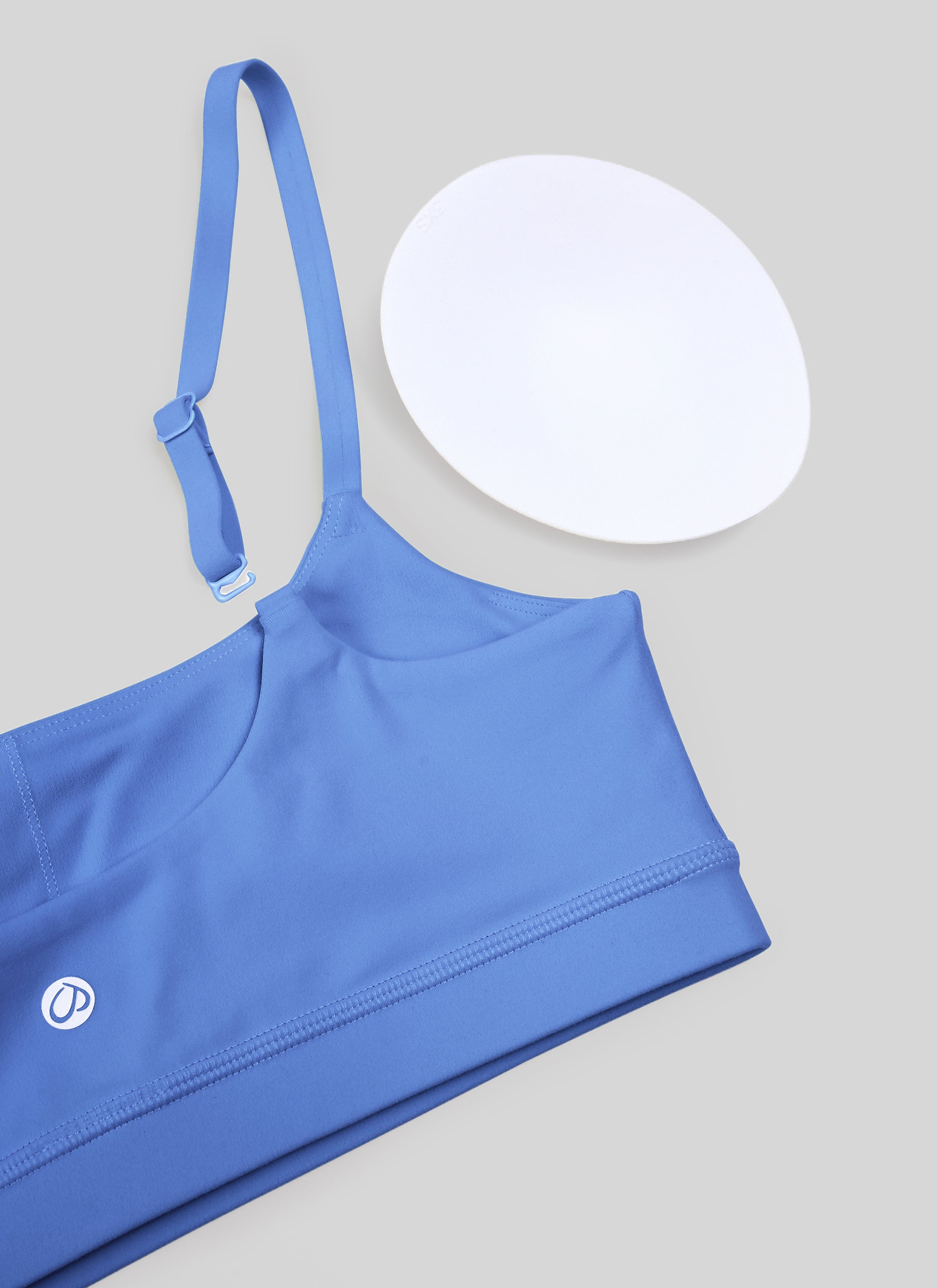 CRZ YOGA Womens Butterluxe Adjustable Spaghetti Strap Scoop Neck Bra Wild Indigo