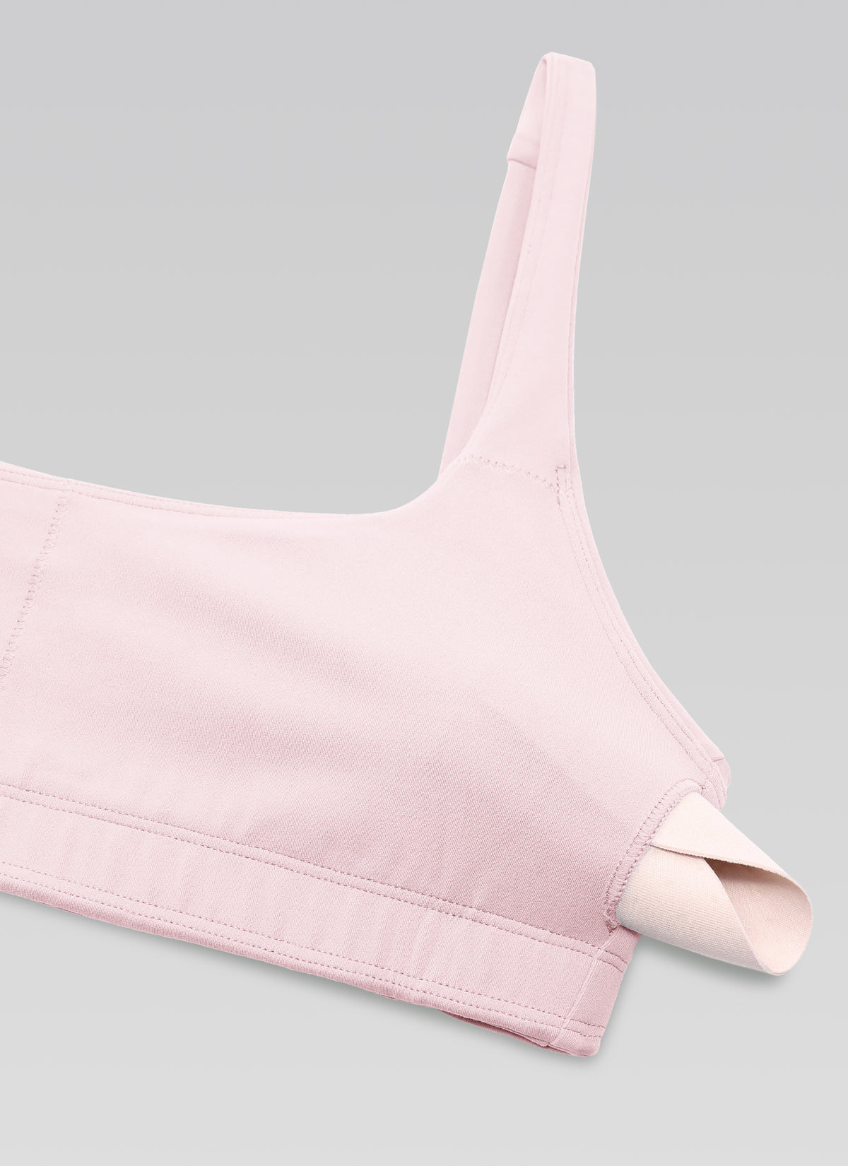 CRZ YOGA Women Butterluxe Square Neck Cami Padded Mini Bra Strawberry Pink @model_info:NEW