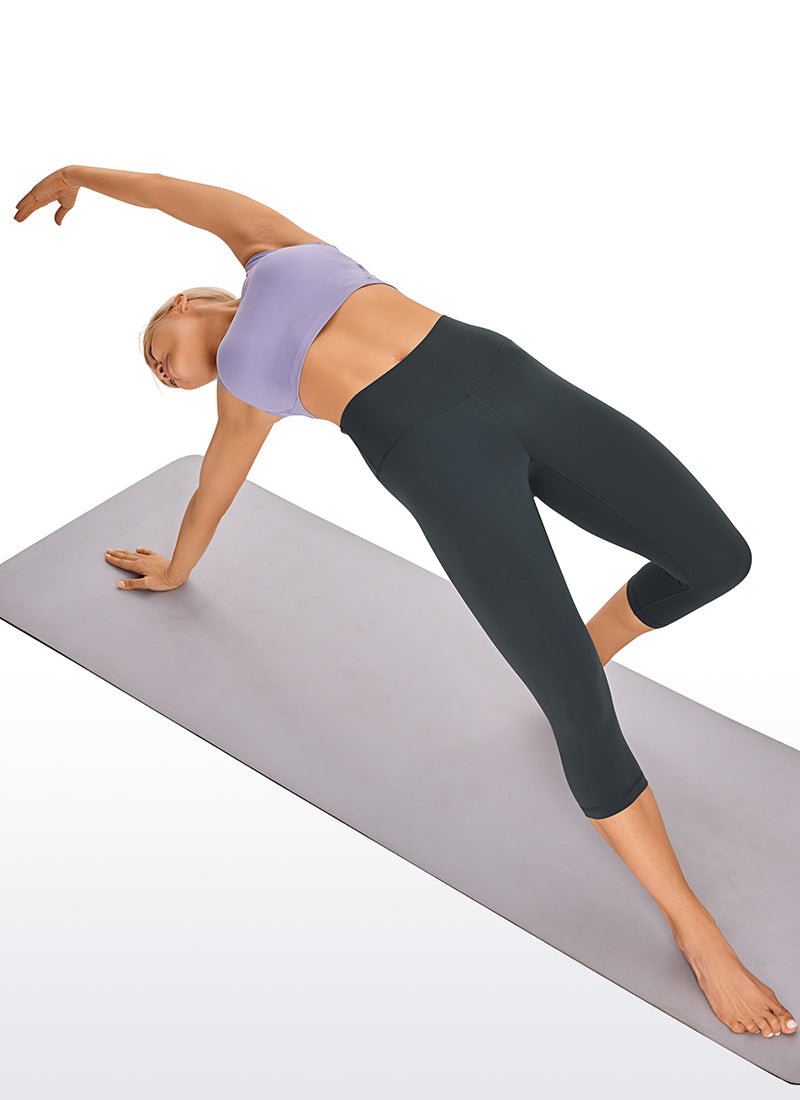 CRZ YOGA Women's Yoga Lounge High Rise Butterluxe Yoga Leggings 17'' Melanite