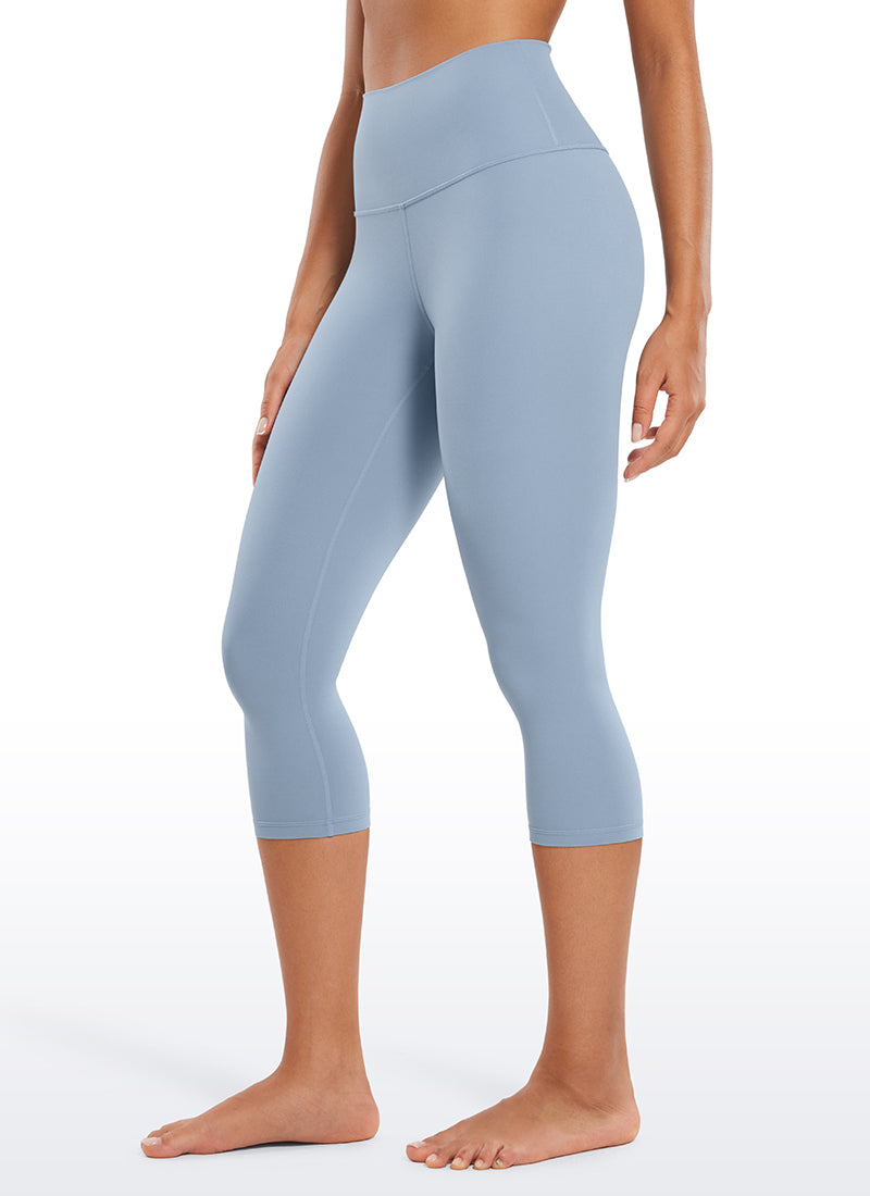 CRZ YOGA Women's Yoga Lounge High Rise Butterluxe Yoga Leggings 19'' Cambric Blue
