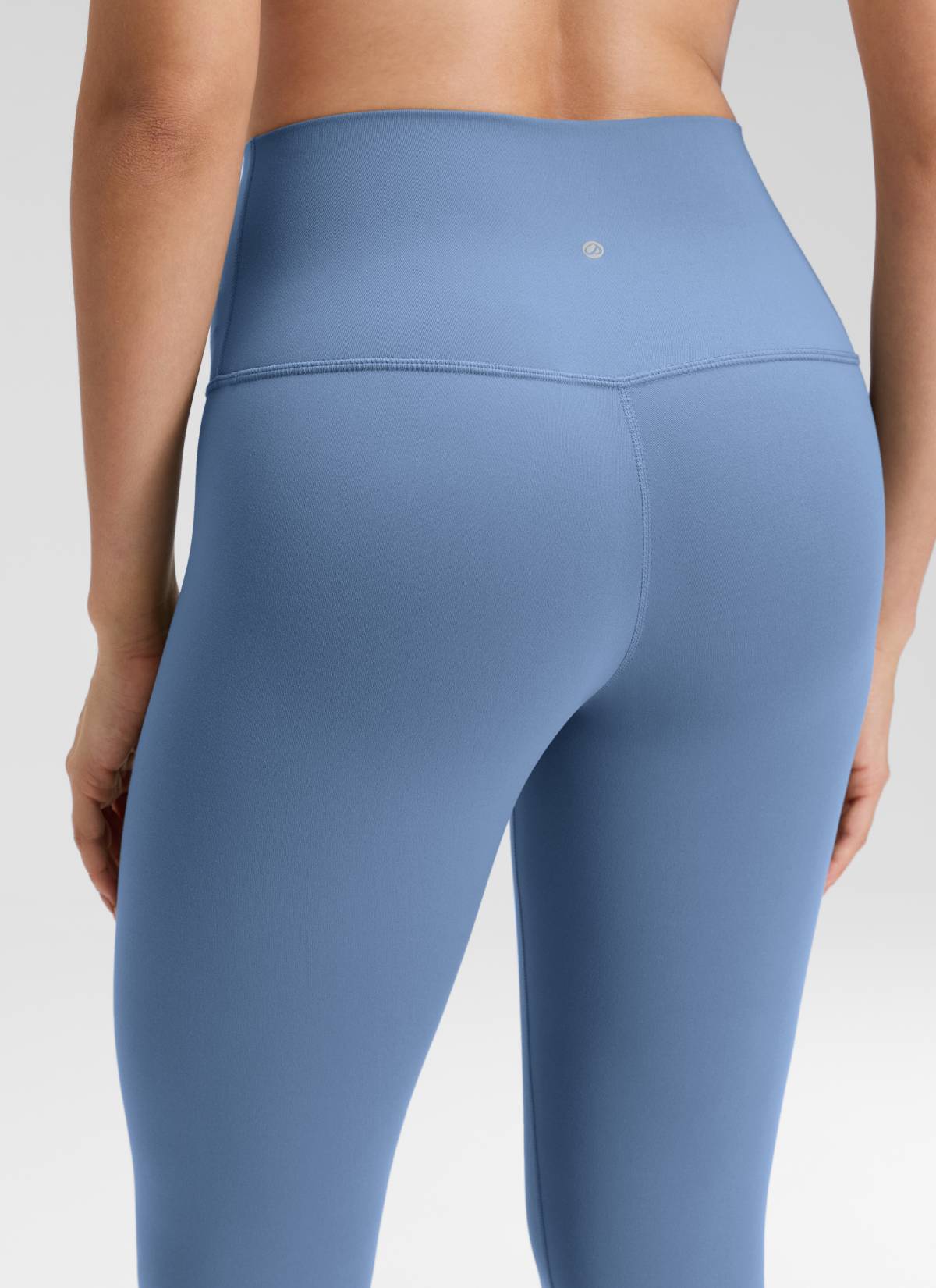 CRZ YOGA Women's Yoga Lounge High Rise Butterluxe Yoga Leggings 19'' Oasis Blue @model_info:Bruna