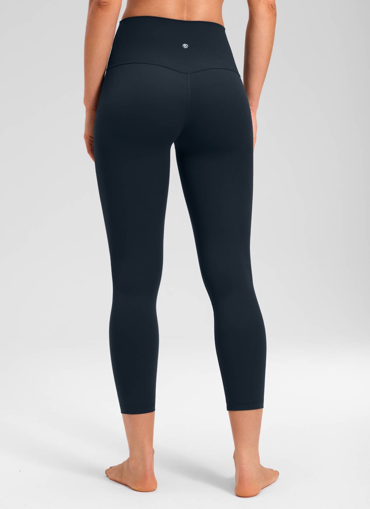 CRZ YOGA Women's Yoga Lounge High Rise Butterluxe Yoga Leggings 23'' True Navy @model_info:Larissa