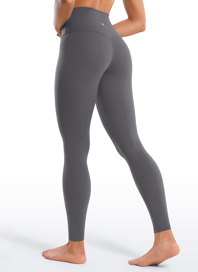 CRZ YOGA Women's Yoga Lounge High Rise Butterluxe Yoga Leggings 28'' Dark Carbon