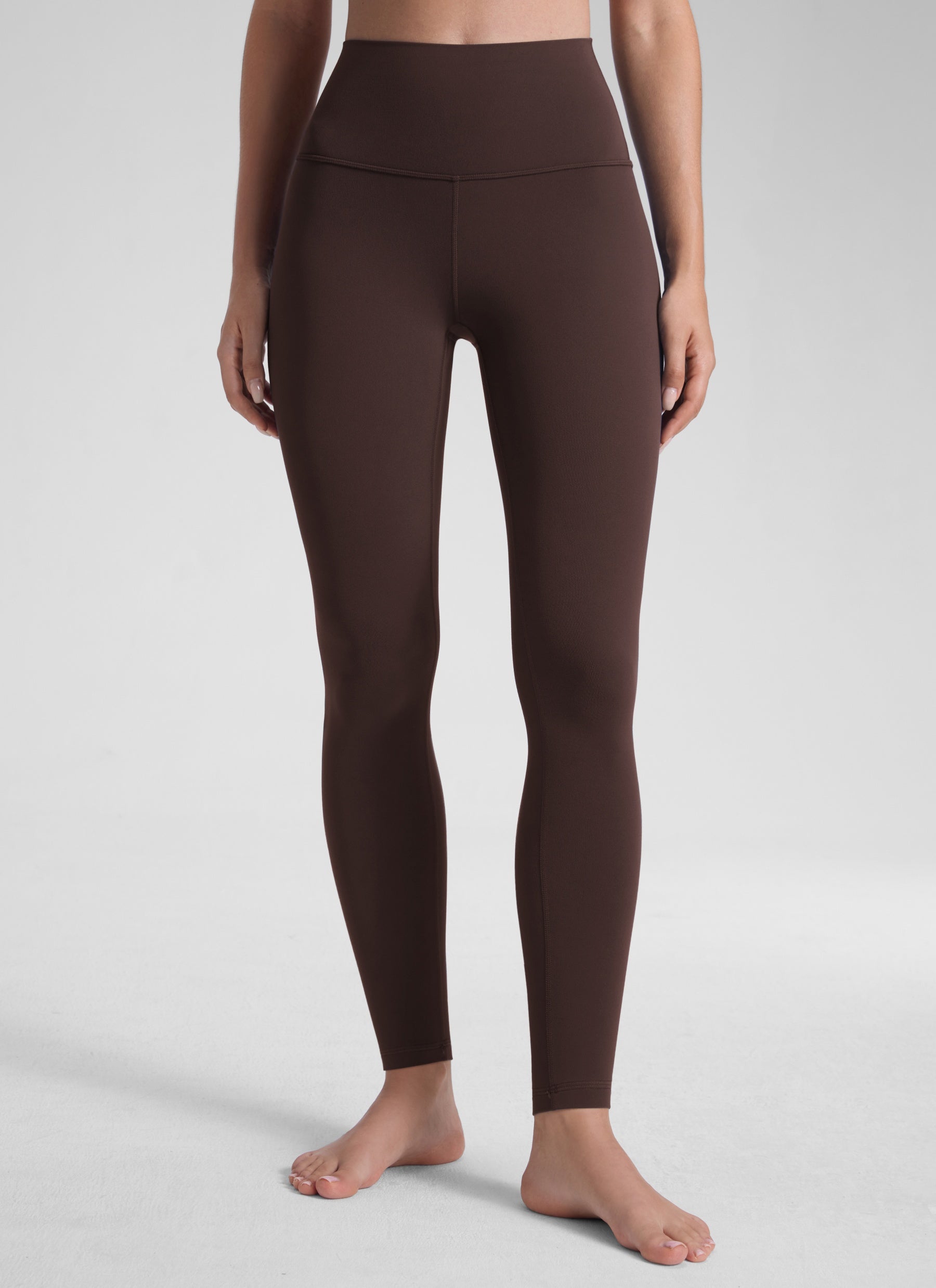 CRZ YOGA Women's Yoga Lounge High Rise Butterluxe Yoga Leggings 30'' Hot Fudge Brown