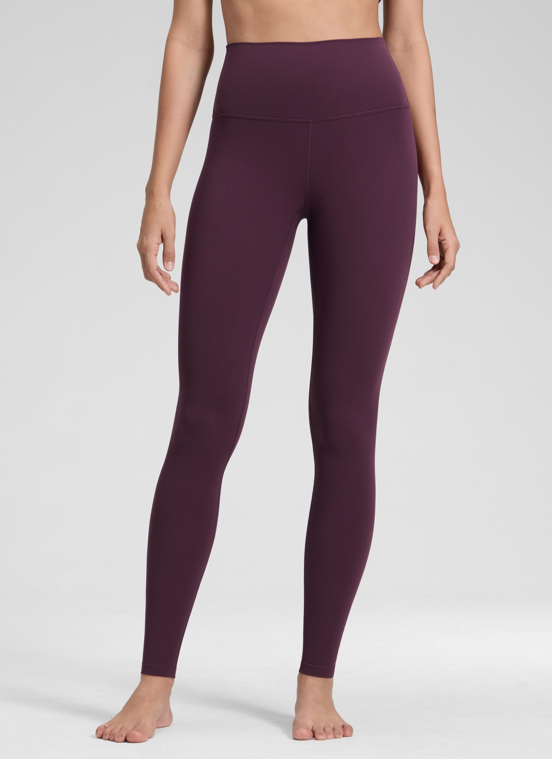 CRZ YOGA Women's Yoga Lounge High Rise Butterluxe Yoga Leggings 30'' Deep Purple