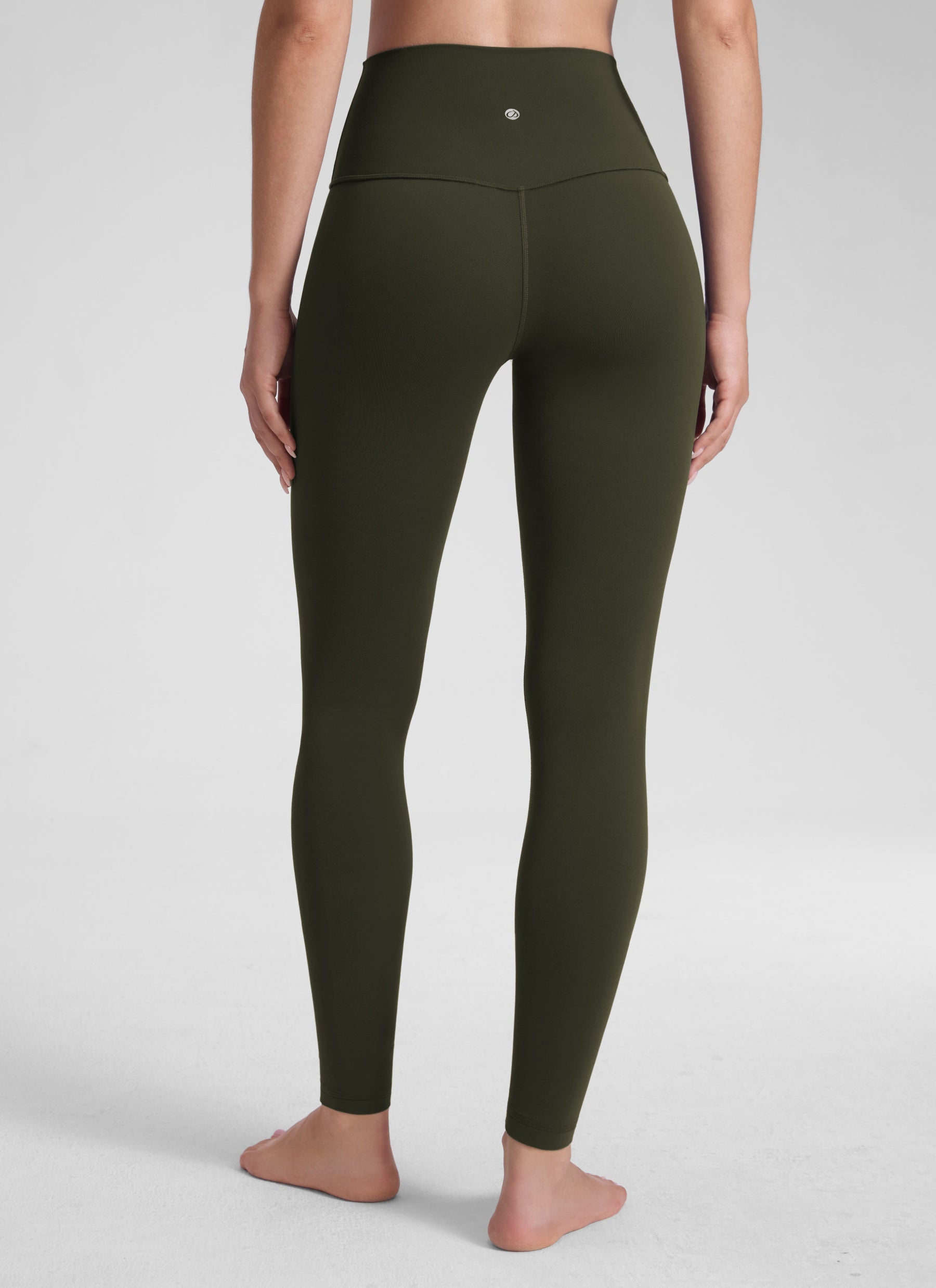CRZ YOGA Women's Yoga Lounge High Rise Butterluxe Yoga Leggings 30'' Olive Green
