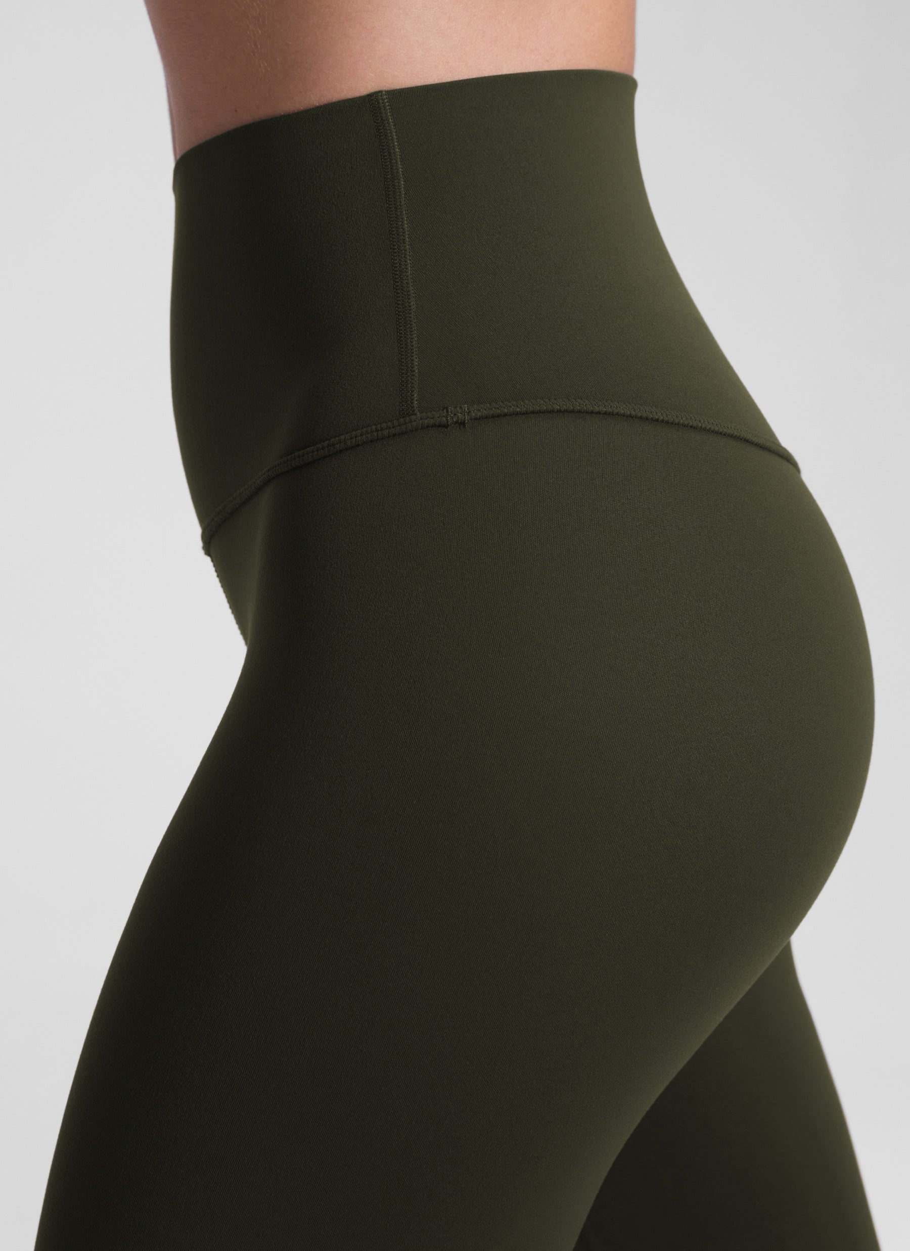 CRZ YOGA Women's Yoga Lounge High Rise Butterluxe Yoga Leggings 30'' Olive Green