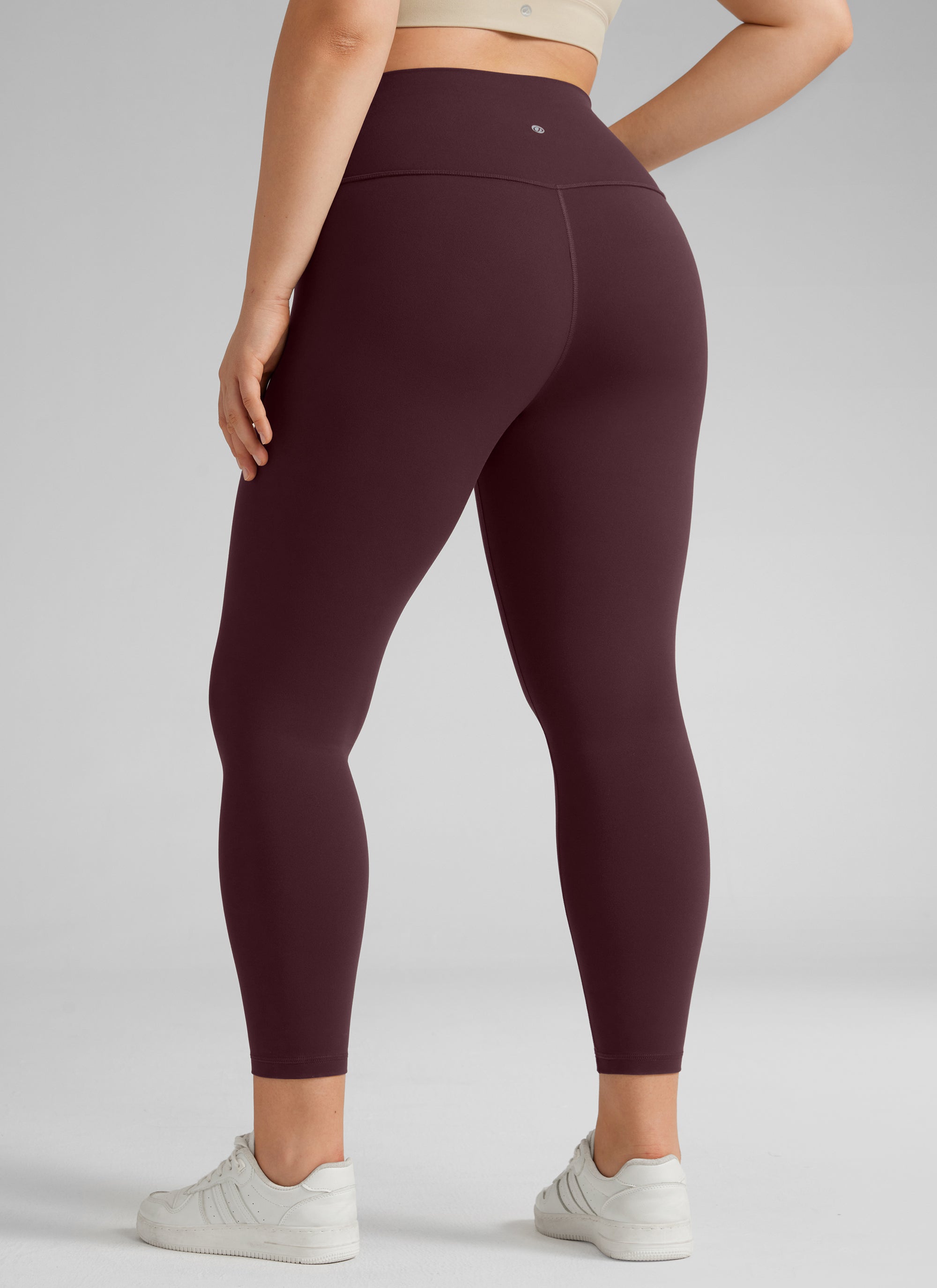 CRZ YOGA Women's Yoga High Rise Plus Size Butterluxe Leggings 25'' Ripe Plum