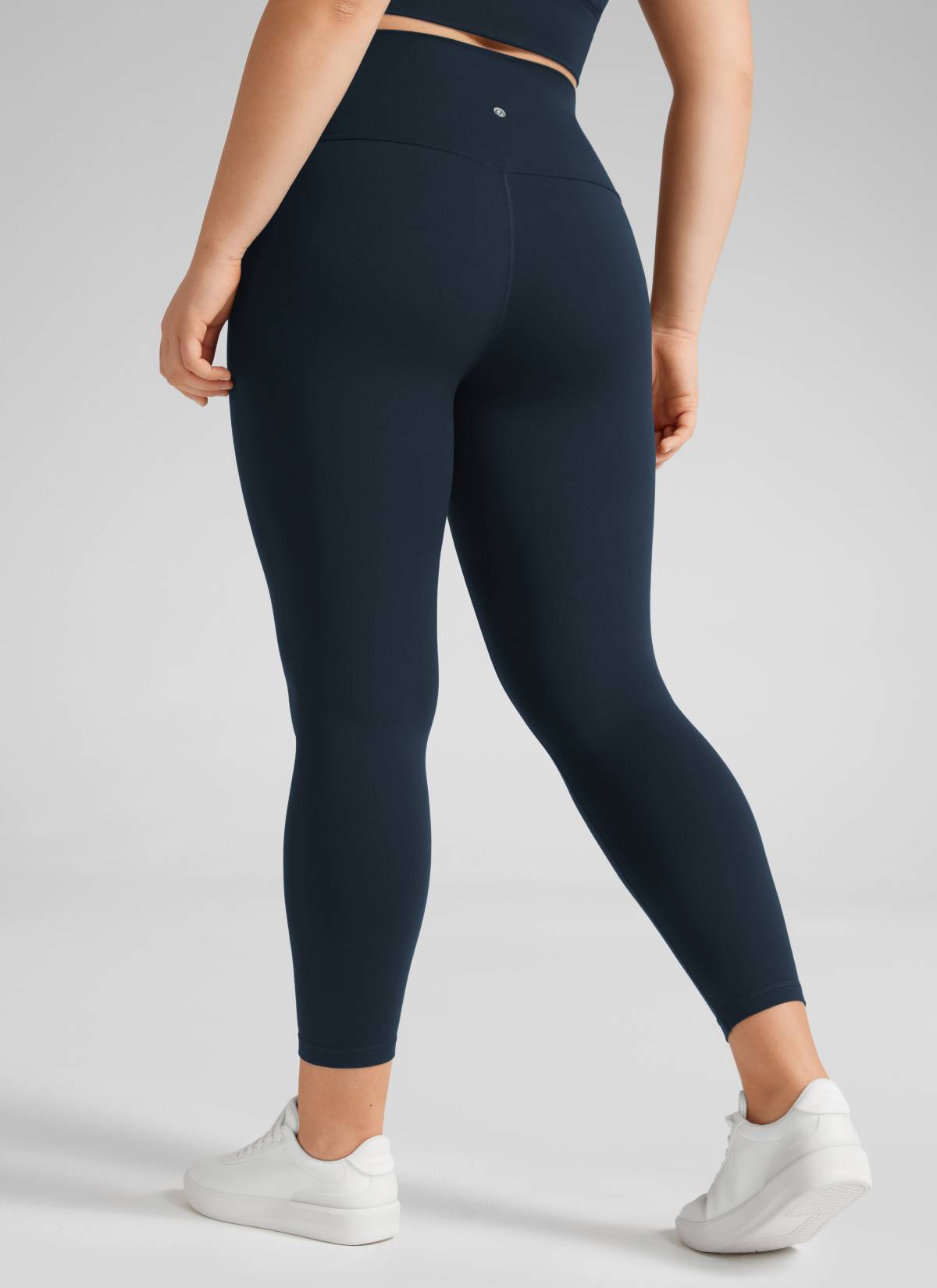 CRZ YOGA Women's Yoga High Rise Plus Size Butterluxe Leggings 25'' True Navy