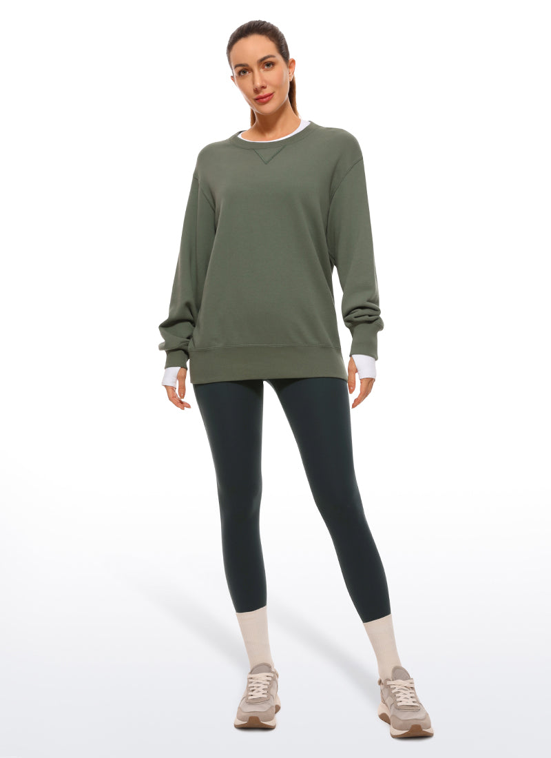 CRZ YOGA Women's Yoga Lounge High Rise Butterluxe Pocket Leggings 25'' Dark Green