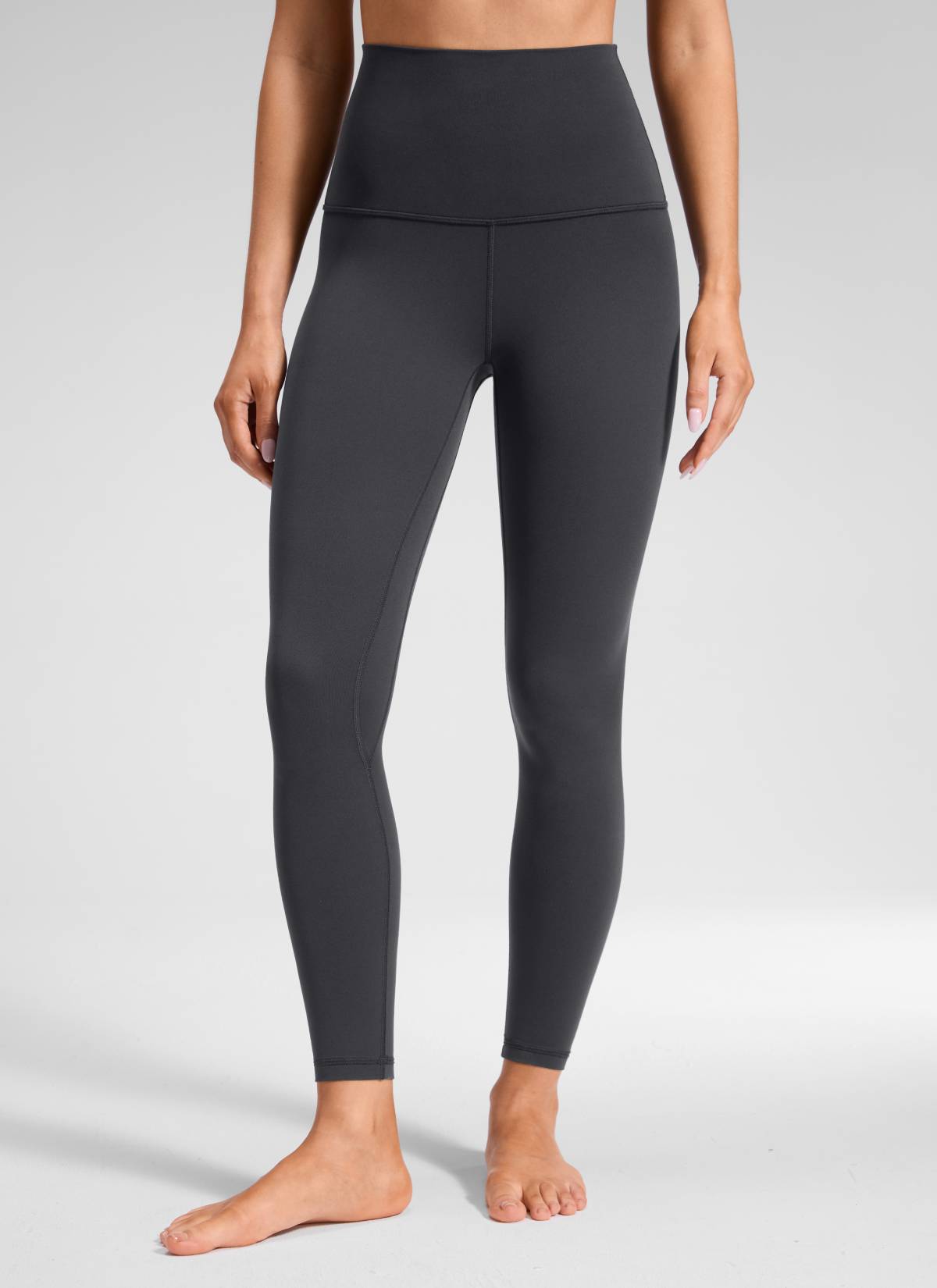 CRZ YOGA Women's Lounge Super High Rise Butterluxe Yoga Leggings 25'' Mysterious Grey @model_info:Lary