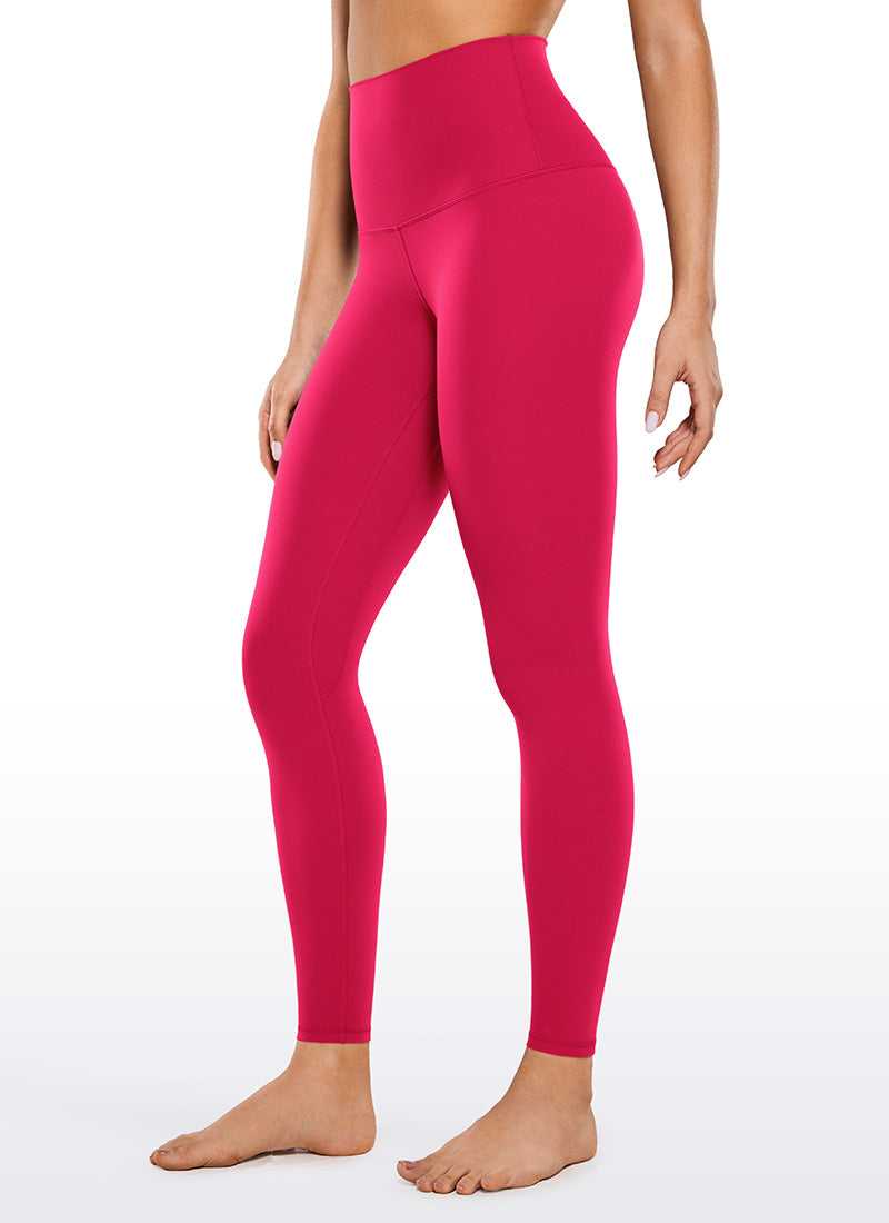 CRZ YOGA Women's Yoga Super High Waist Butterluxe Yoga Leggings 28'' Viva Magenta