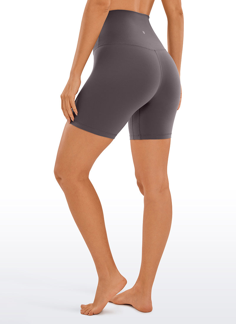 CRZ YOGA Women's Yoga Super High Waist Butterluxe Shorts 6'' Tornado