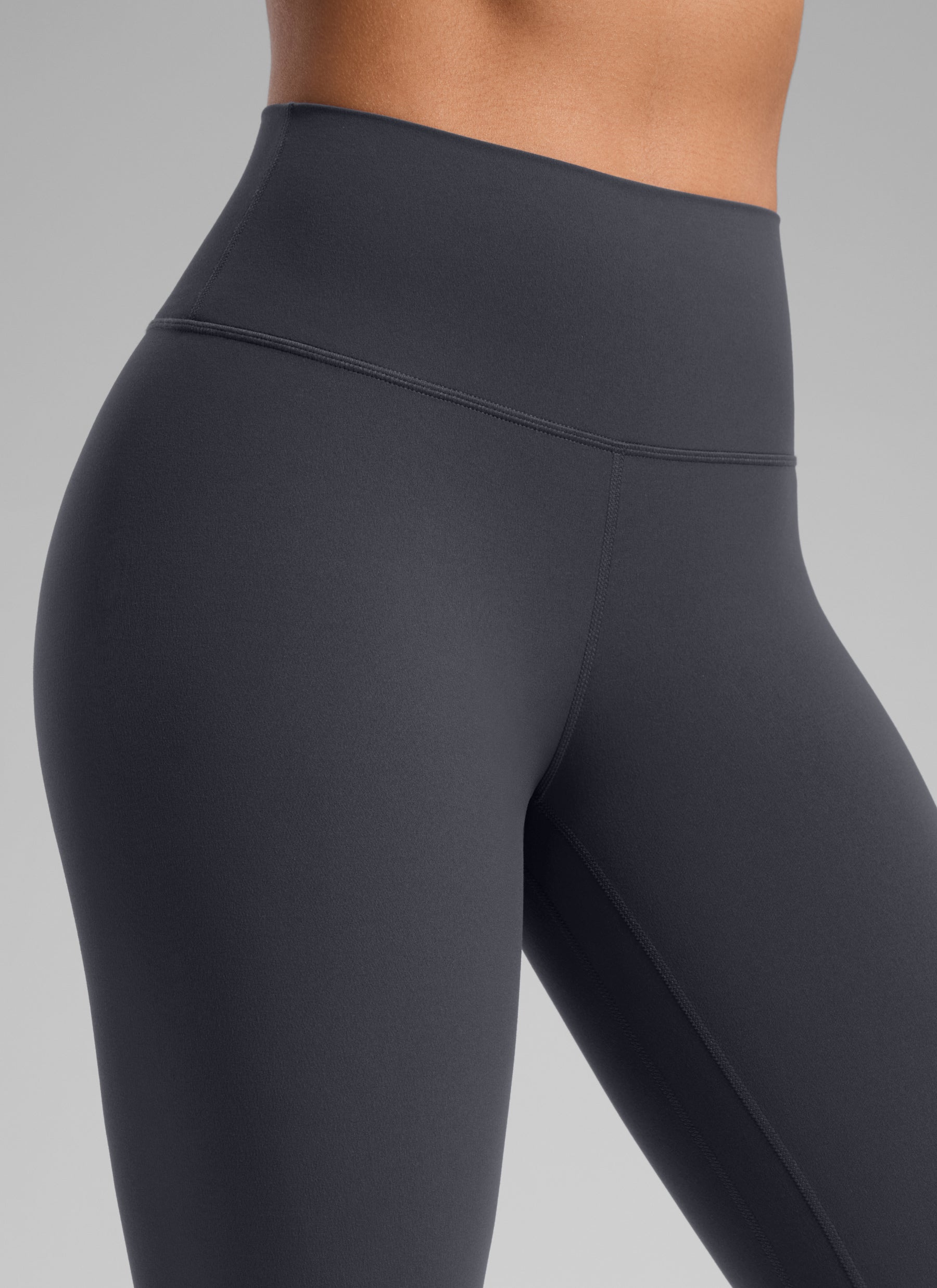CRZ YOGA Women's Workout High Rise Butterlift Yoga Leggings 25'' Graphite Grey @model_info:S3