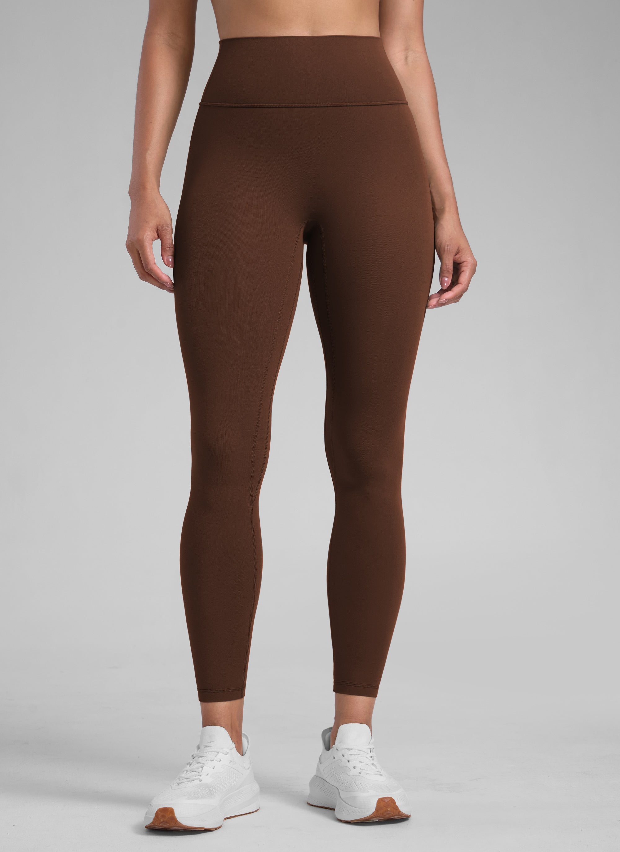 CRZ YOGA Women Butterlift High Rise Scrunch Butt Legging No Front Seam Lava Brown
