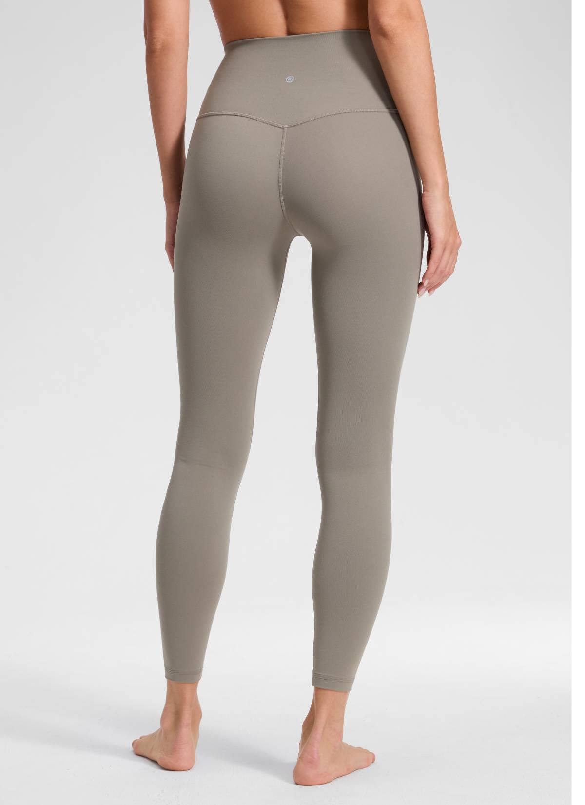 CRZ YOGA Women's Butterluxe Yoga High Rise No Front Seam Legging 25'' Warm Ash Grey
