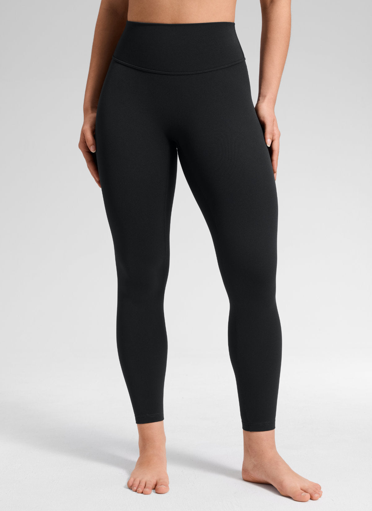 CRZ YOGA Softretch Secretsculpt™ Minor High Rise Front Seam Legging Black @model_info:Mavi