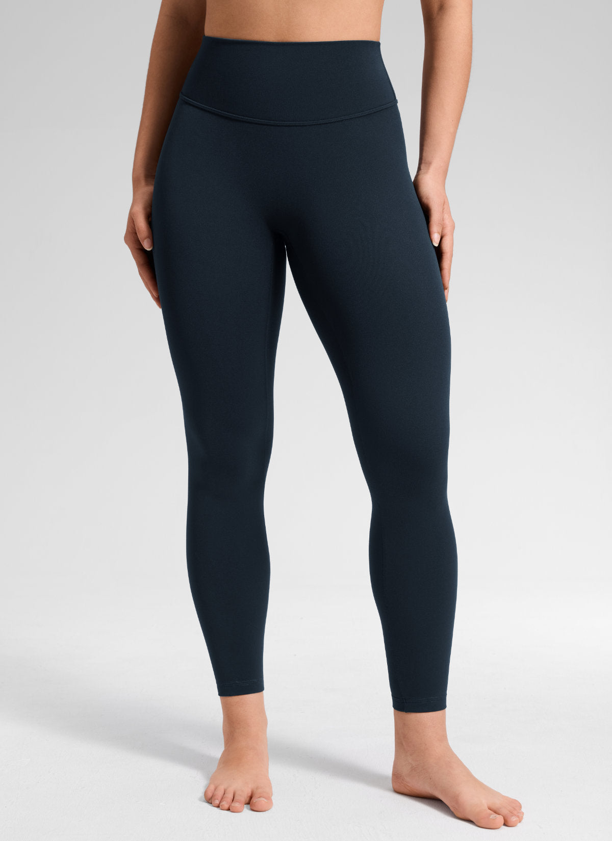 CRZ YOGA Softretch Secretsculpt™ Minor High Rise Front Seam Legging True Navy @model_info:Mavi