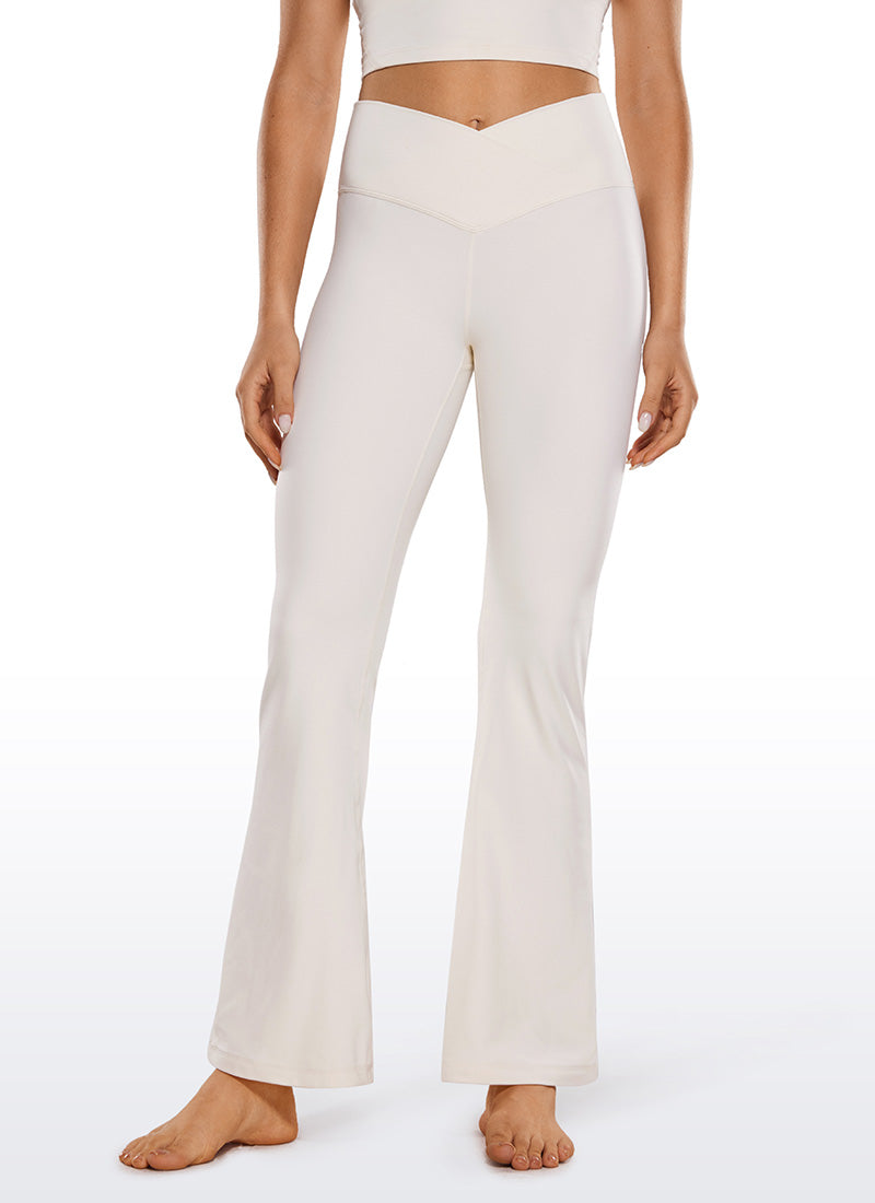 CRZ YOGA Women Butterluxe V Crossover High Waist Flare Leggings 31