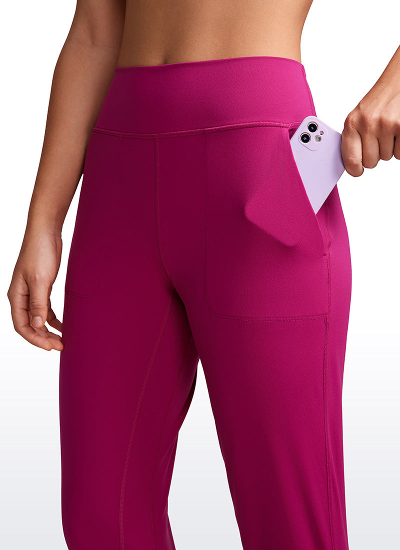CRZ YOGA Women's Butterluxe High Rise Joggers Pants with Pockets 27'' True Navy