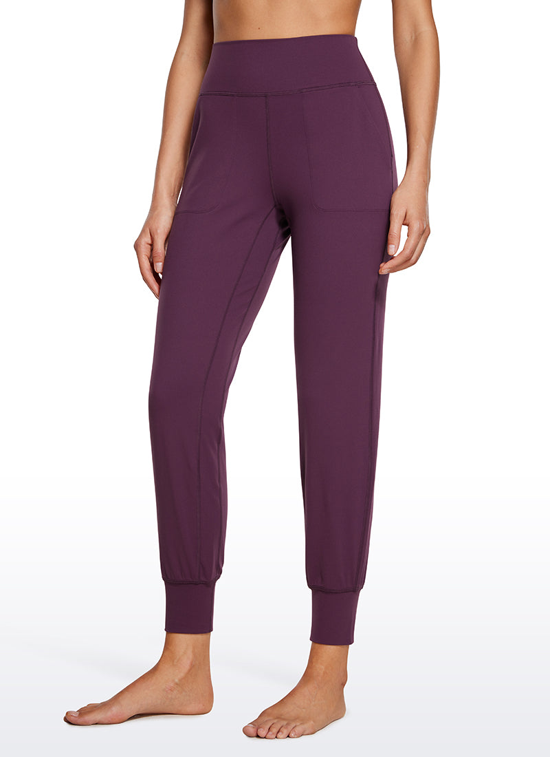 CRZ YOGA Women's Butterluxe High Rise Joggers Pants with Pockets 27'' Tornado