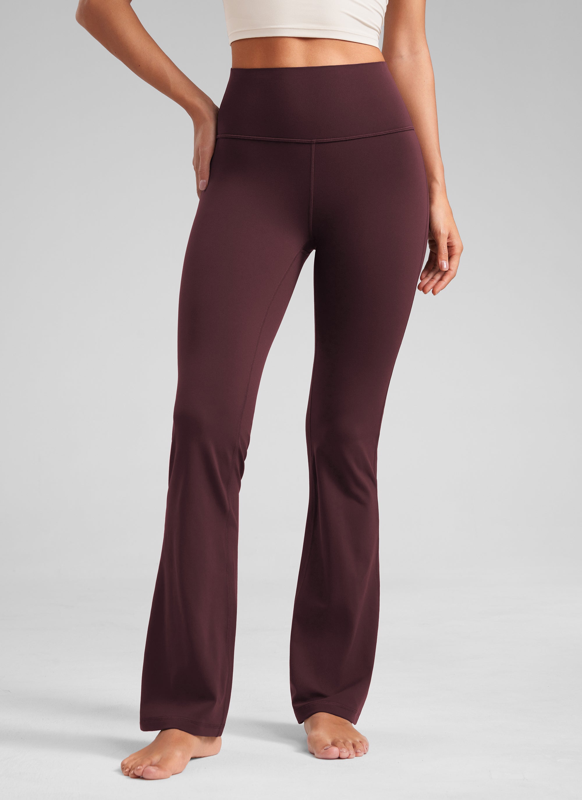 Butterluxe High Waist Flare Wide Leg Bootcut Pockets Leggings 31