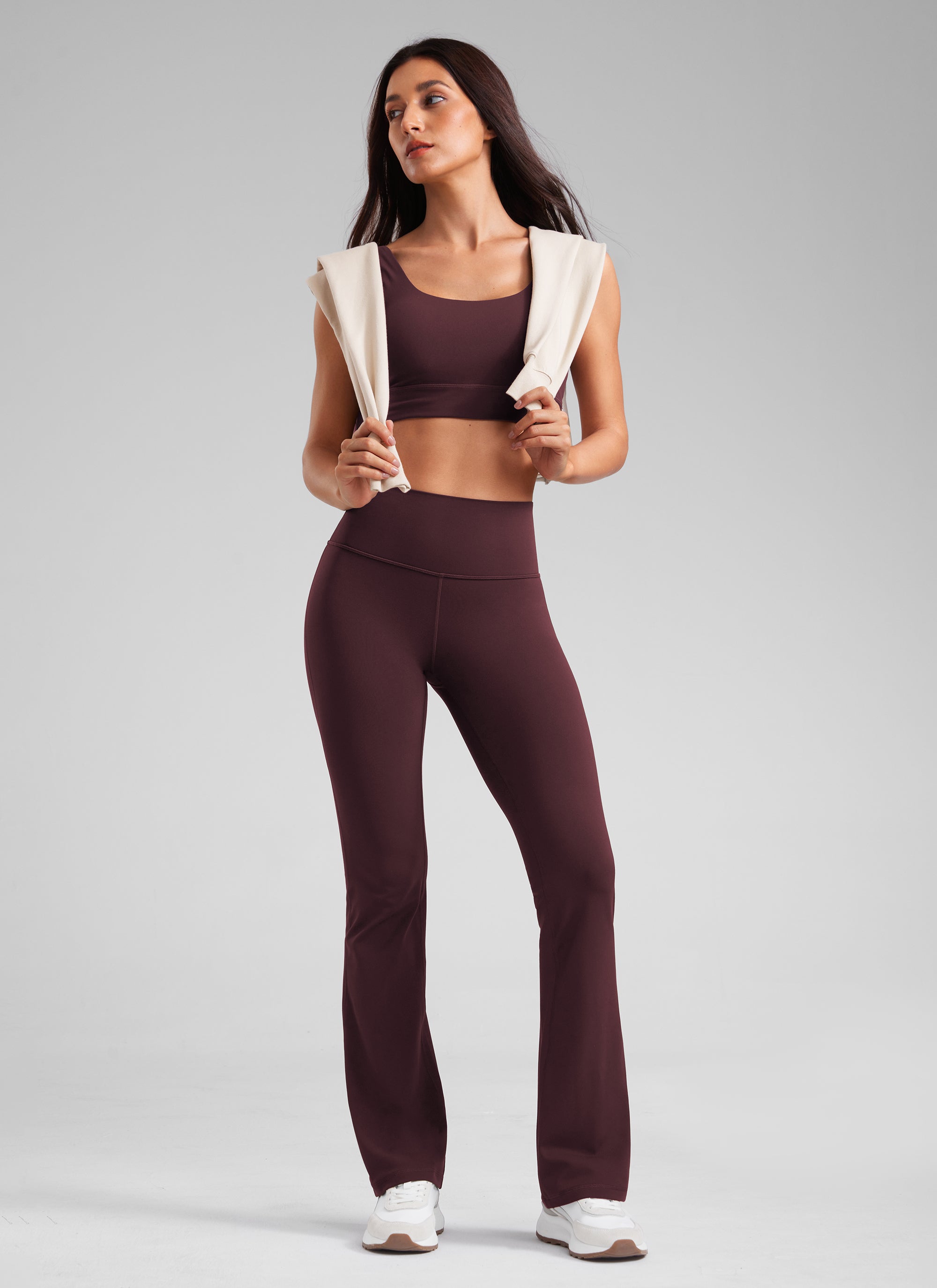 Butterluxe High Waist Flare Wide Leg Bootcut Pockets Leggings 31