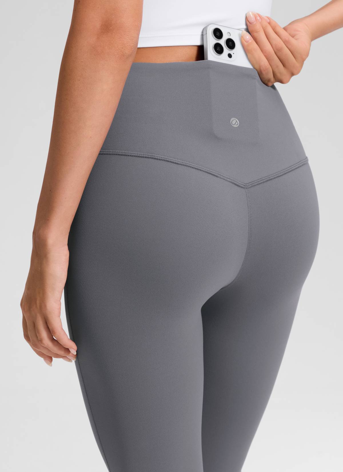 CRZ YOGA Women's Yoga High Waist Butterluxe Flare Pocket Leggings 29