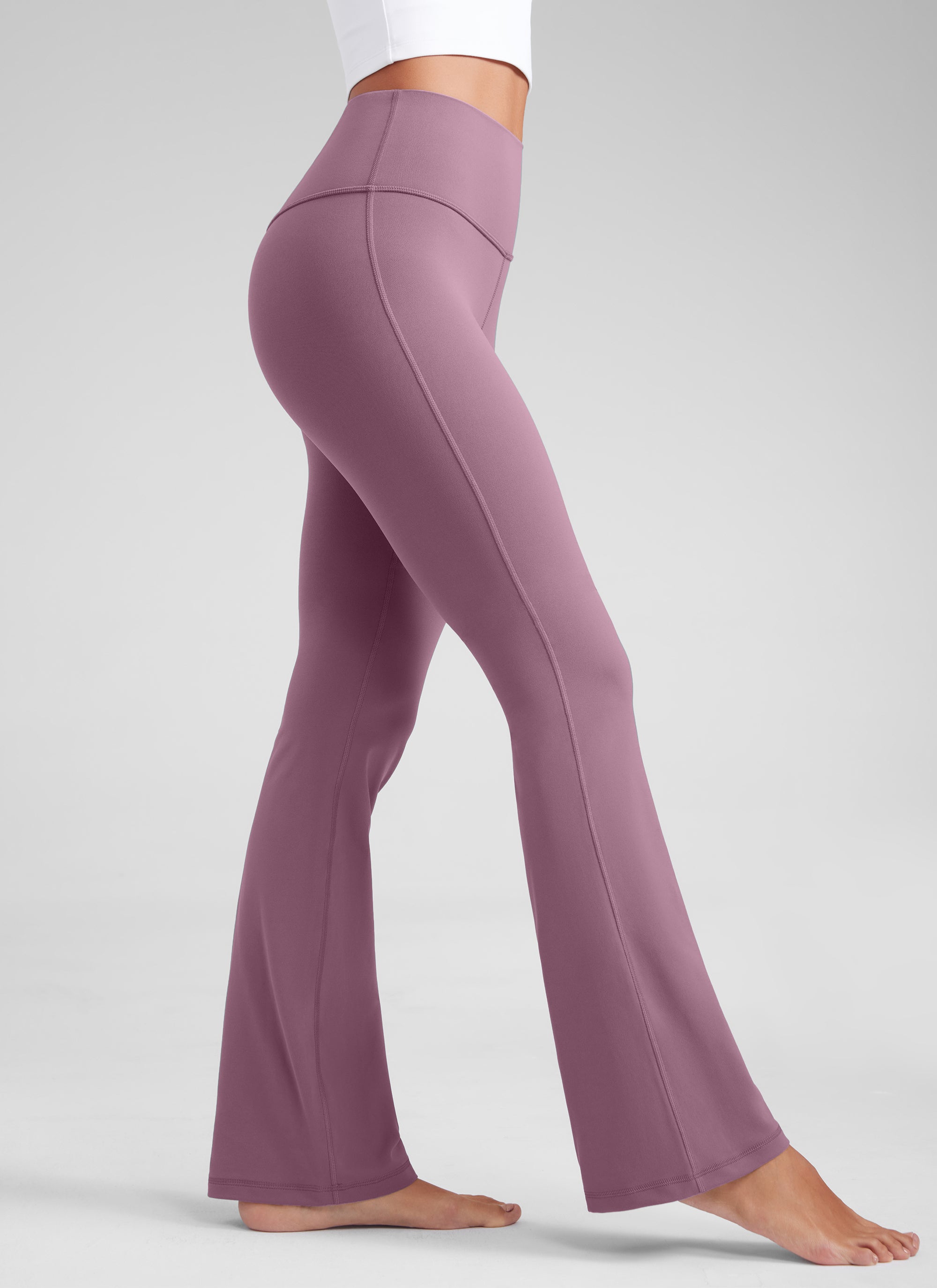 CRZ YOGA Women's Yoga High Waist Butterluxe Flare Pocket Leggings 29