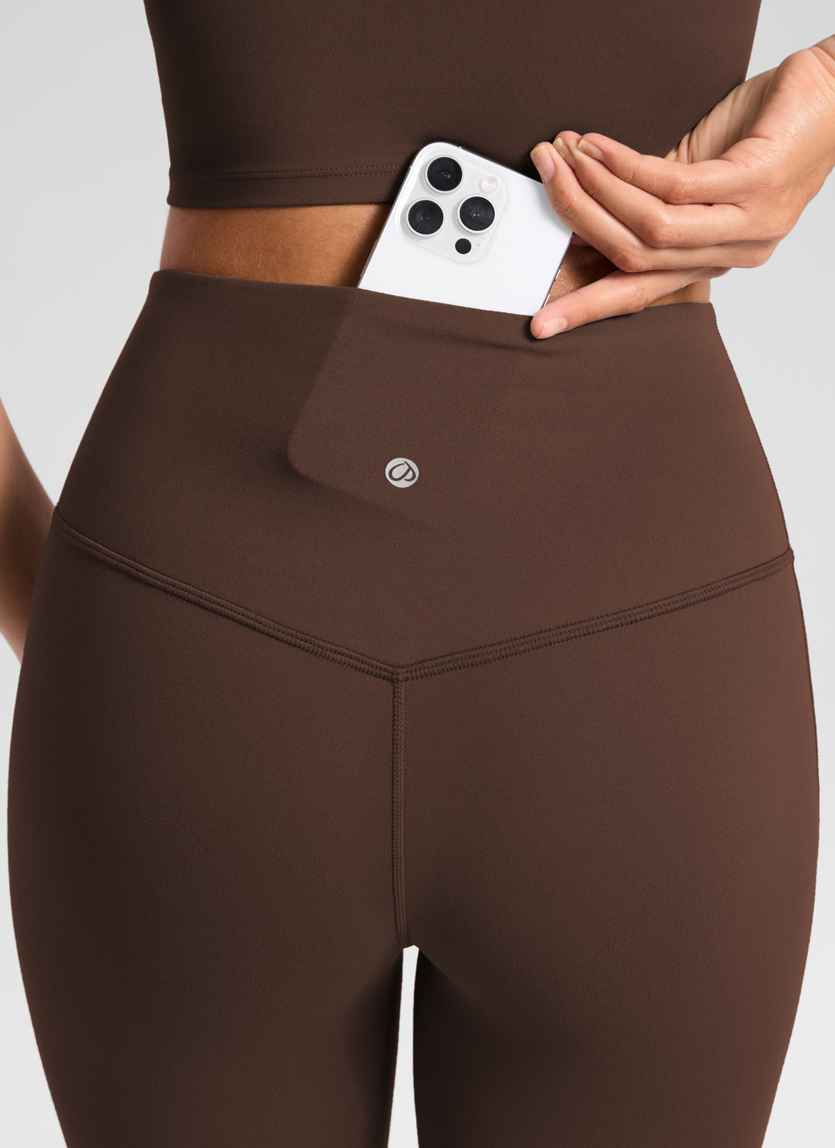 CRZ YOGA Women's Yoga High Waist Butterluxe Flare Pocket Leggings 29