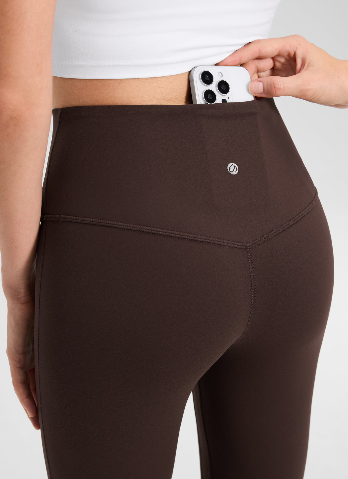 CRZ YOGA Women  Butterluxe High Waist Pockets Mini Flared Leggings 30