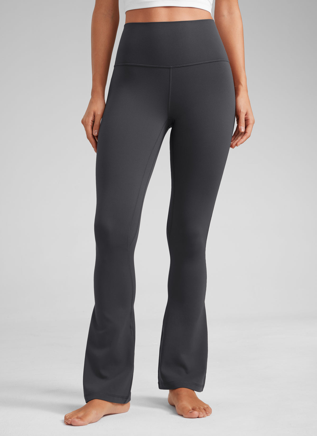 CRZ YOGA Women  Butterluxe High Waist Pockets Mini Flared Leggings 30