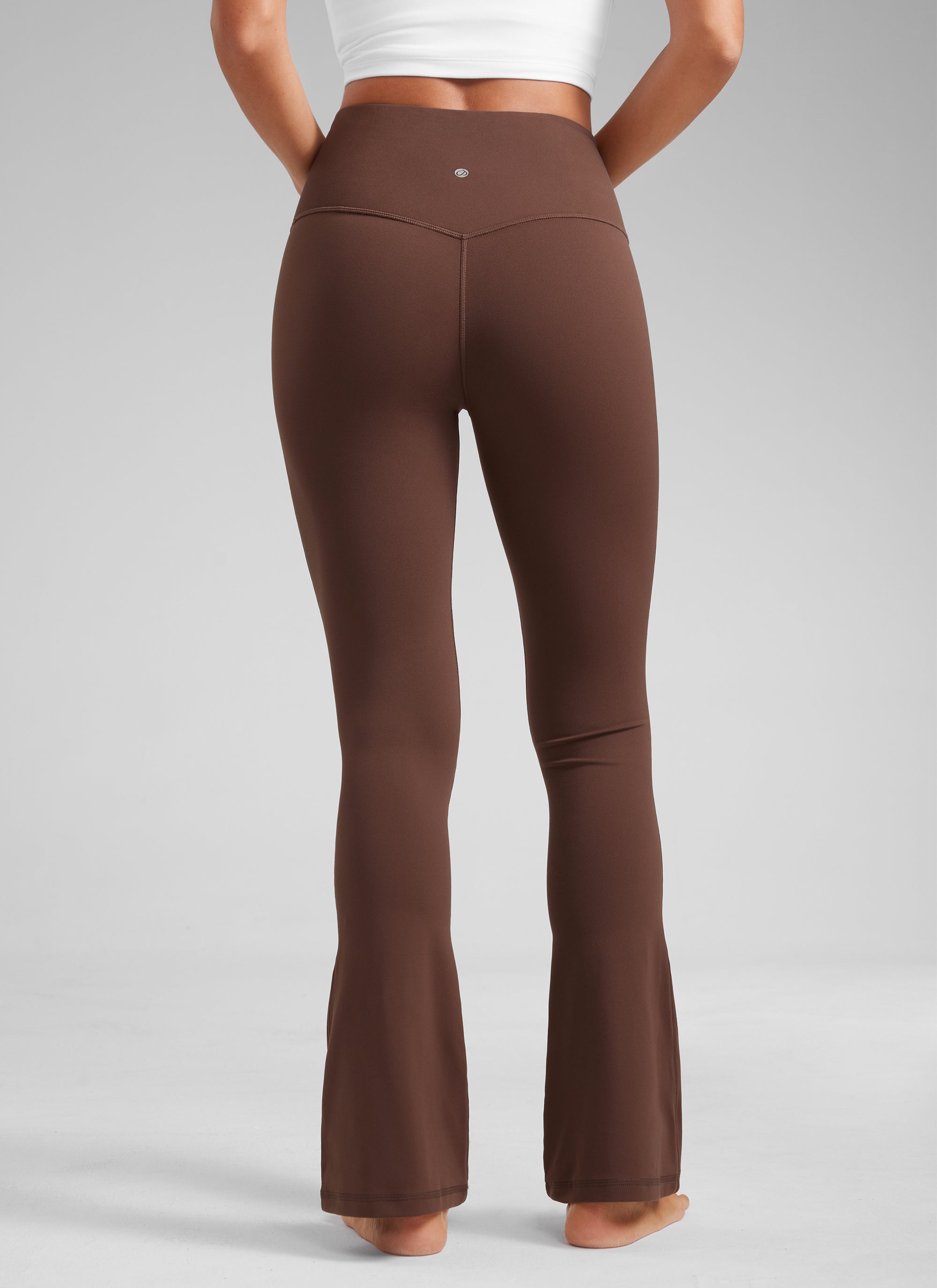 CRZ YOGA Women  Butterluxe High Waist Pockets Mini Flared Leggings 30