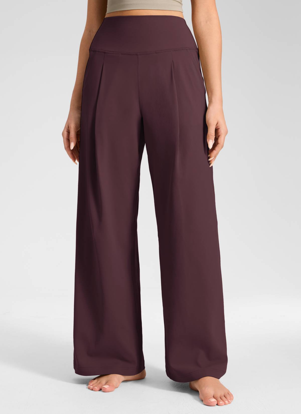 CRZ YOGA Women's Butterluxe Casual High Rise Pocket Wide Leg Pant 30