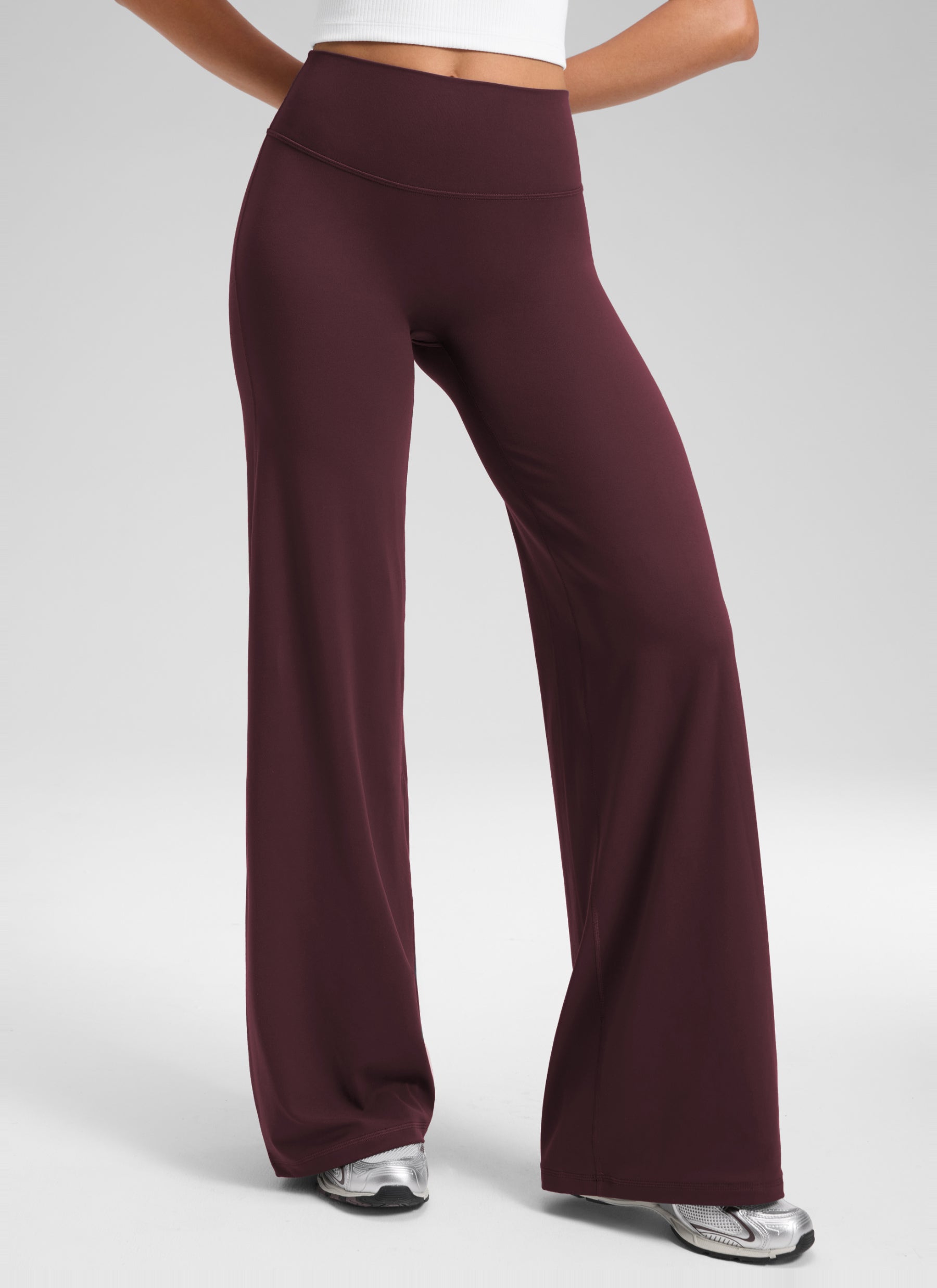 CRZ YOGA Women's Softretch Workout No Front Seam Wide Leg Pant 30