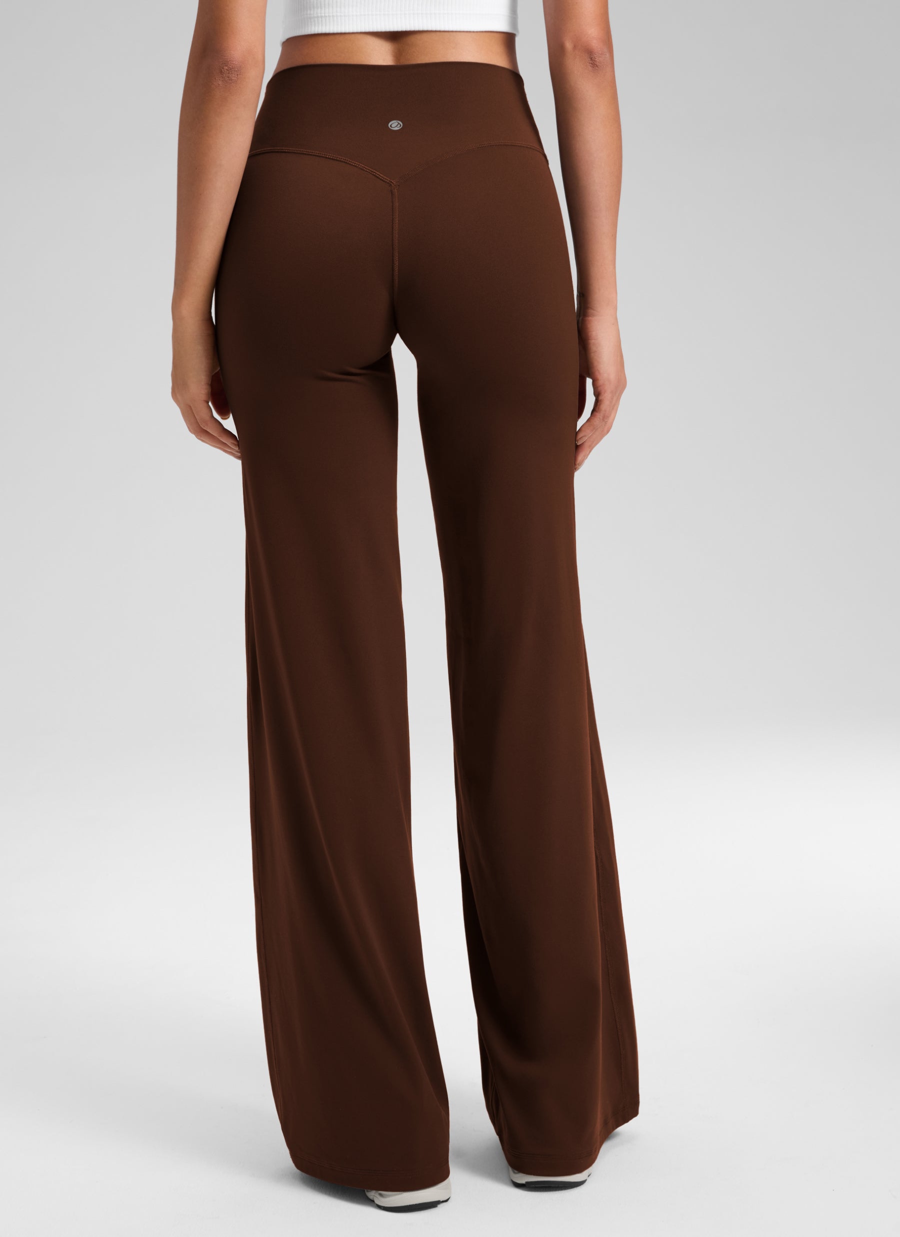 CRZ YOGA Women's Softretch Workout No Front Seam Wide Leg Pant 28