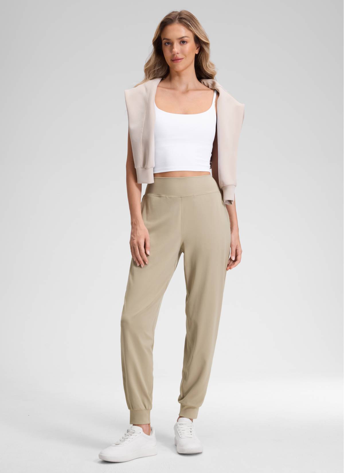 CRZ YOGA Women's Butterluxe Yoga High Rise Pocket Jogger 28