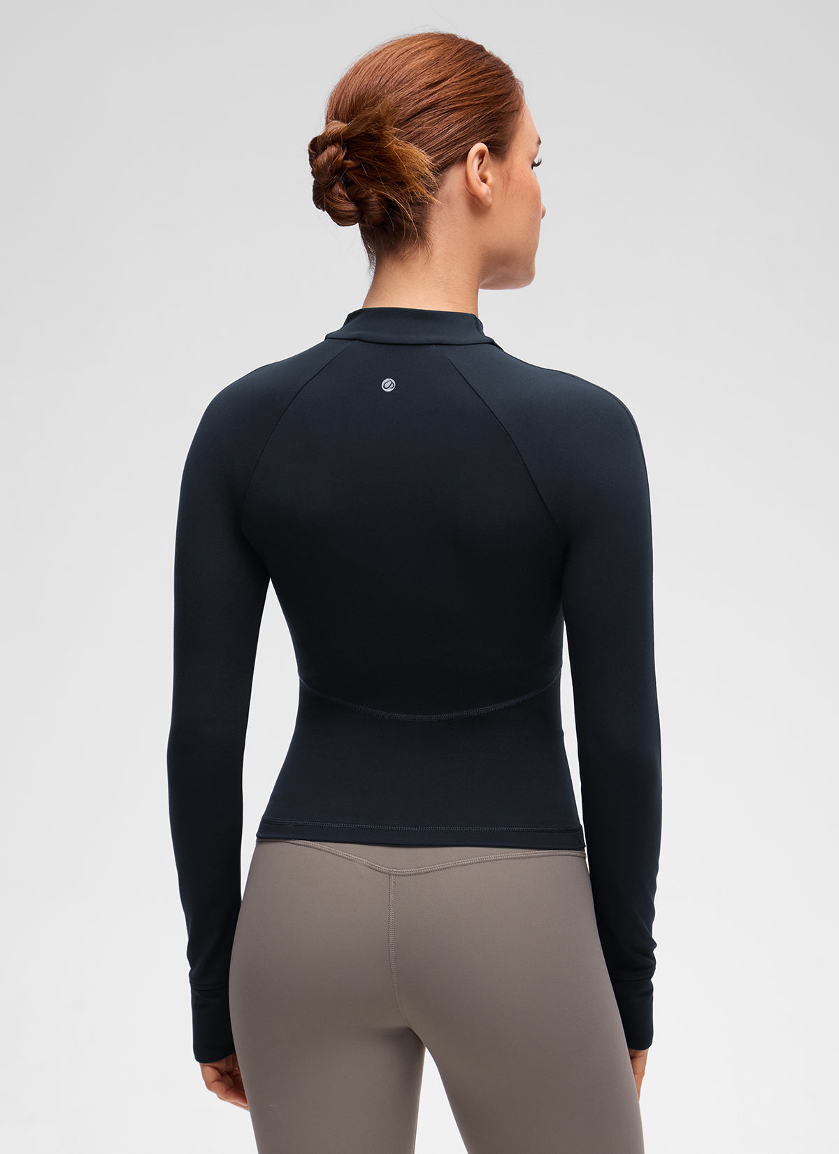 CRZ YOGA Women's Butterluxe Casual V Neck Waist Length Pocket Jacket True Navy